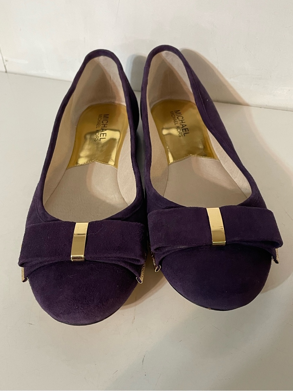 Michael Kors Suede Flats in Purple